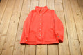 Vintage 1990s Blank Red Button Up Shirt