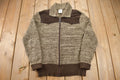 Vintage 1970s Cowboy Suede Cardigan Sweater