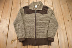 Vintage 1970s Cowboy Suede Cardigan Sweater