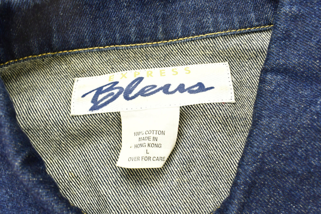 Vintage 1990s Express Bleus Women's Denim Jean Jacket