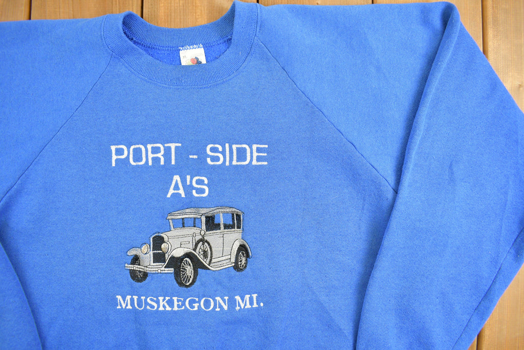 Vintage 1980s Muskegon Michigan Raglan Sweatshirt