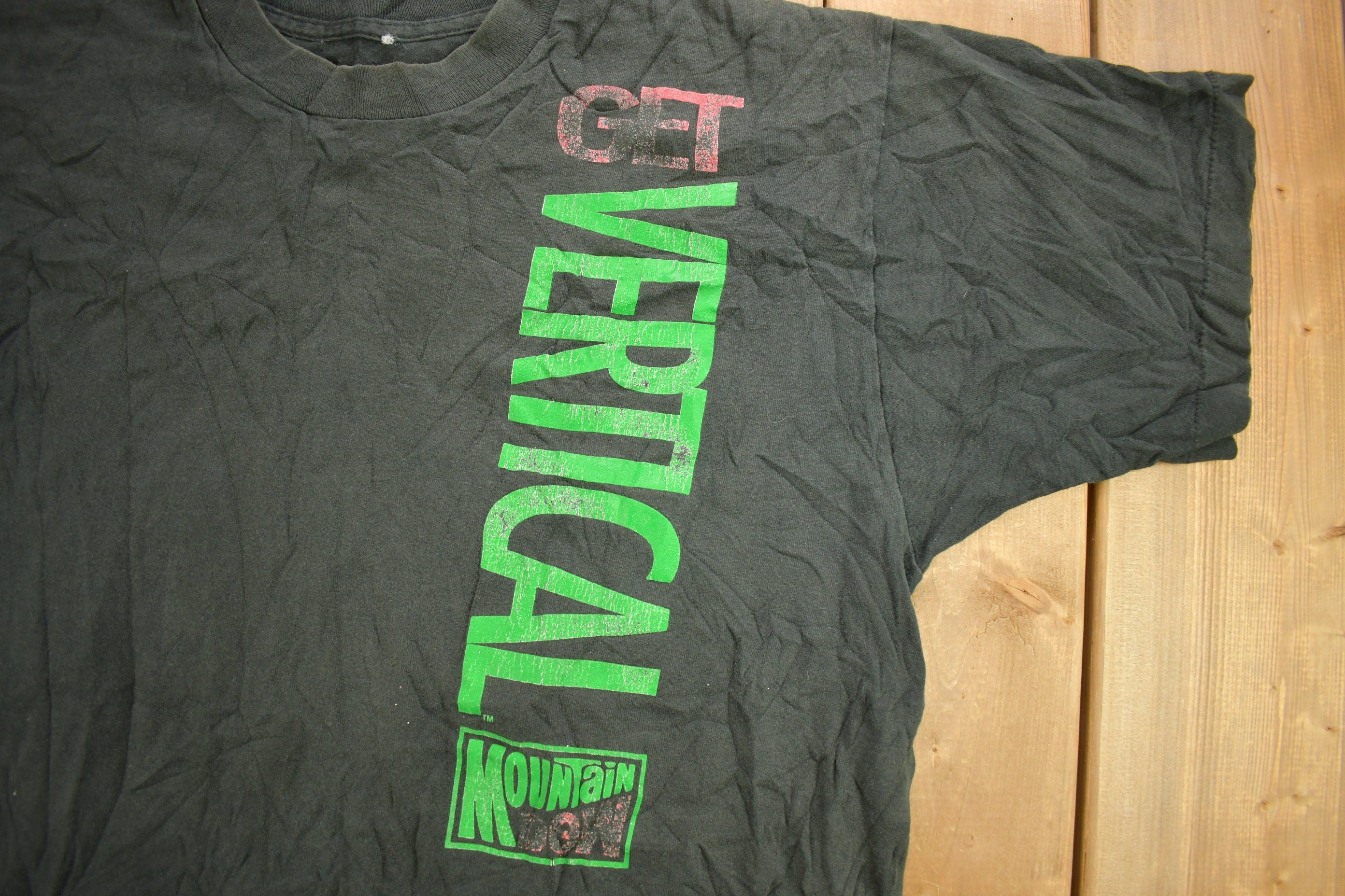 Vintage 1993 Mountain Dew Get Vertical Graphic T Shirt