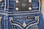 Vintage Deadstock Y2K Miss Me Bedazzled Low Rise Jeans Women's Size 26x31