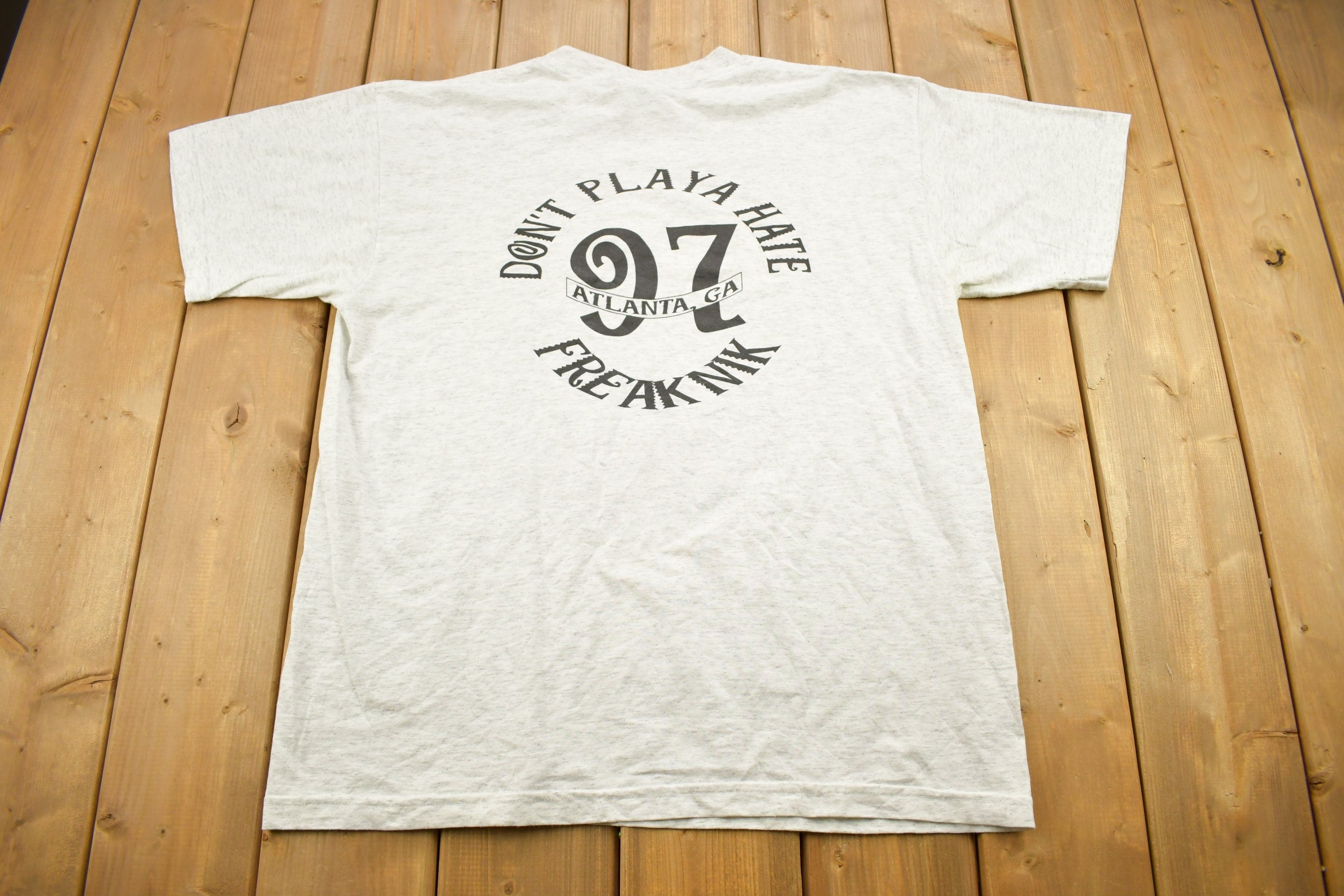 Vintage 1997 Freaknik Hotlanta Spring Break Collegiate Souvenir T-Shirt