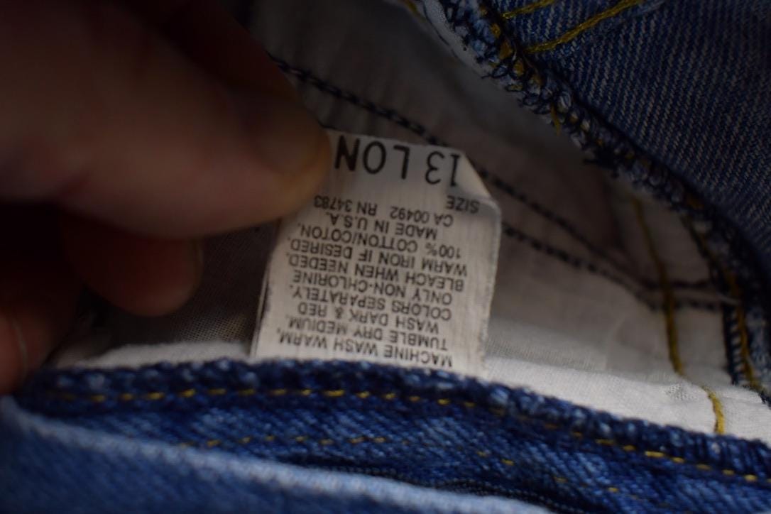 Vintage 1990s Lee No Pocket Denim Jeans Size 25 x 30