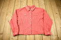 Vintage 1990s Eddie Bauer Red Denim Jean Jacket