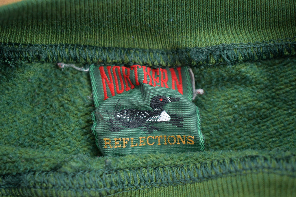 Vintage 1990s Northern Reflections Green Crewneck Sweatshirt