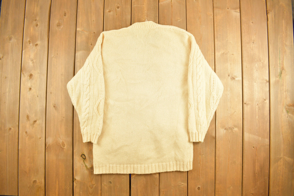 Vintage 1990s Dobegal Irish Knitted Cardigan Sweater