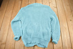 Vintage 1990s Evian Cable Knit Cardigan Sweater