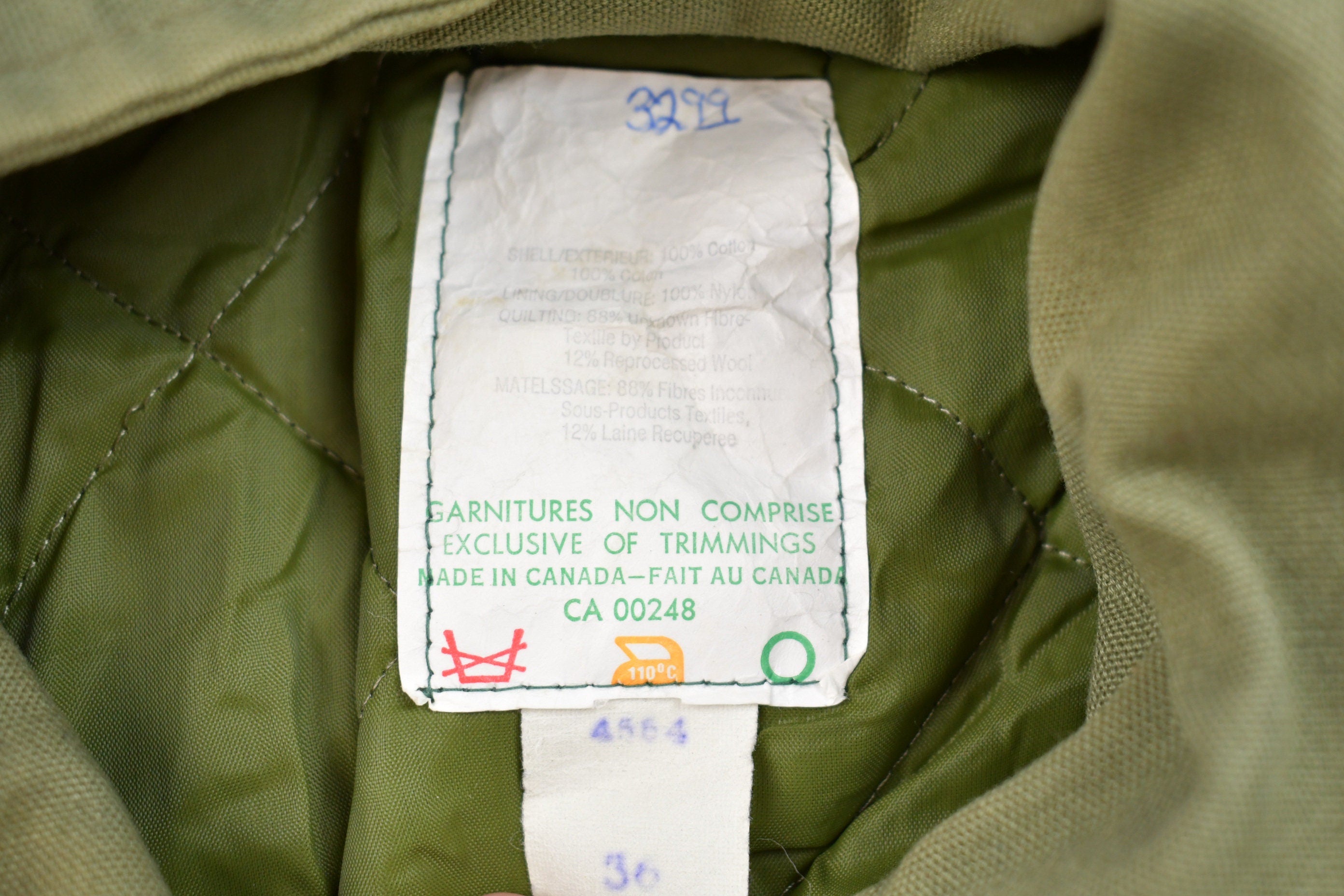 Vintage 1980s Military Hooded Jacket