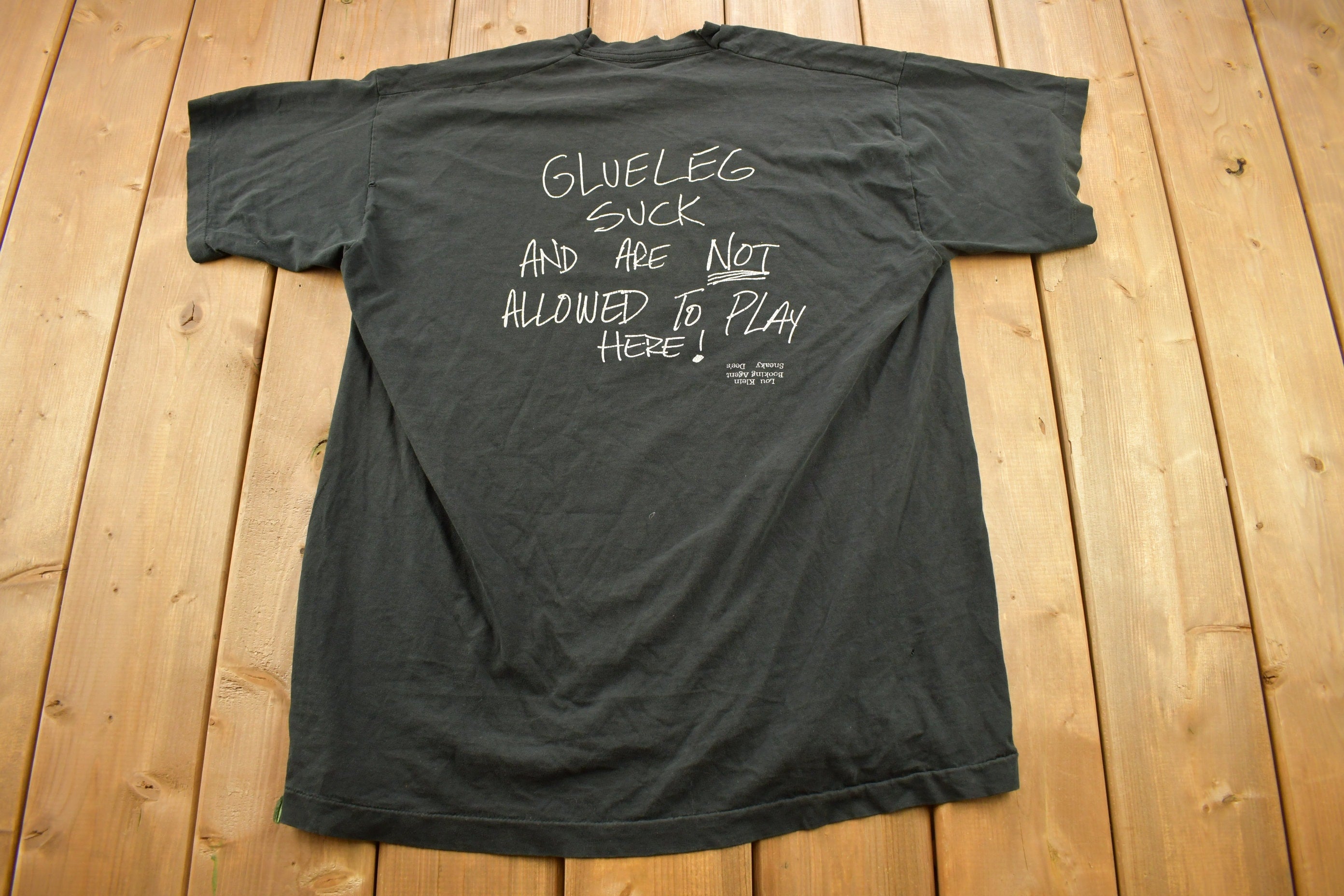 Vintage 1990s Glueleg Canadian Band T-shirt