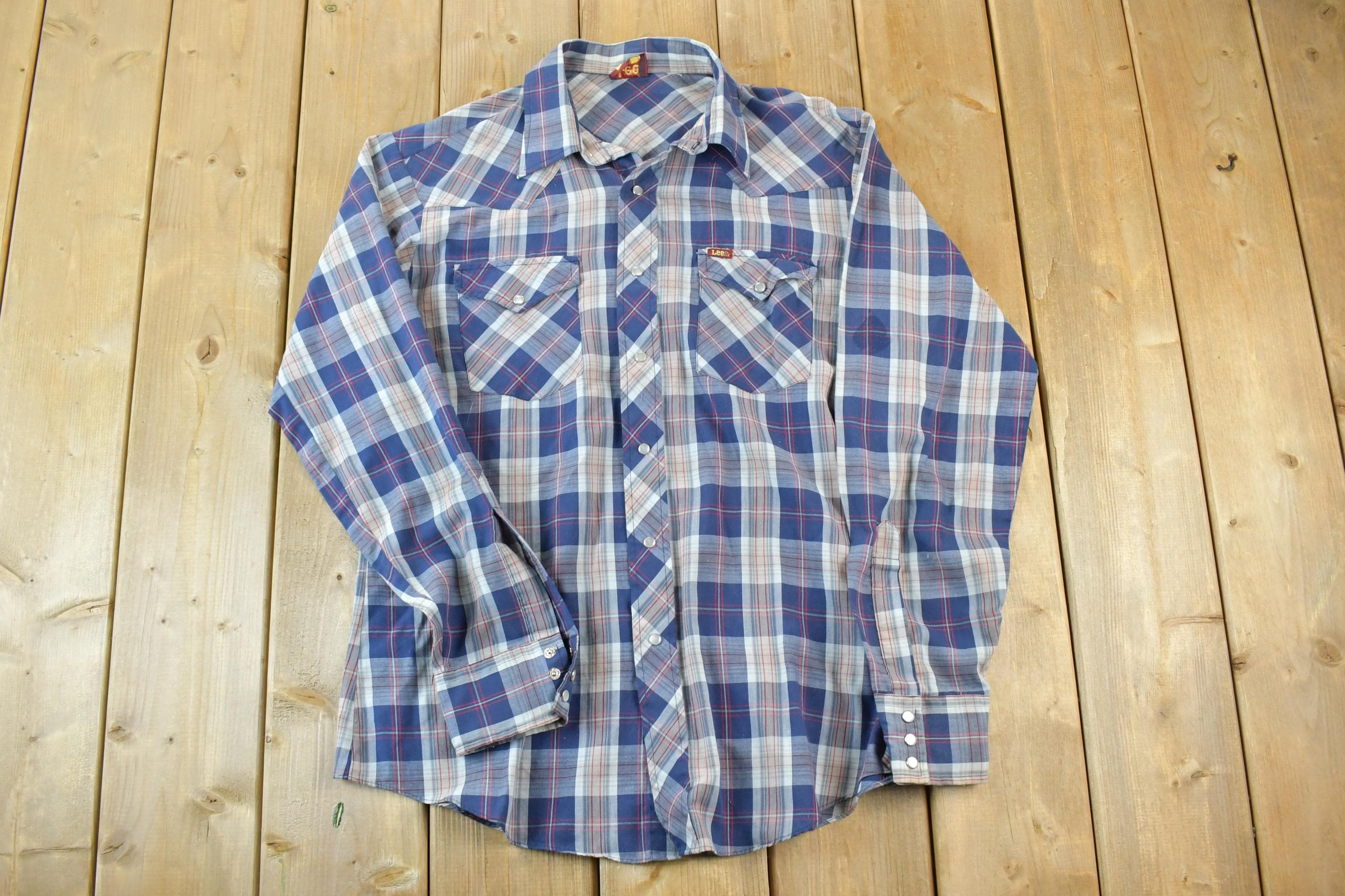 Vintage 1980s Lee Western Button Up Shirt