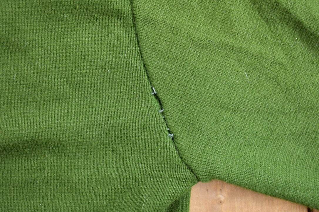Vintage 1990s Green Blank Cardigan Sweater
