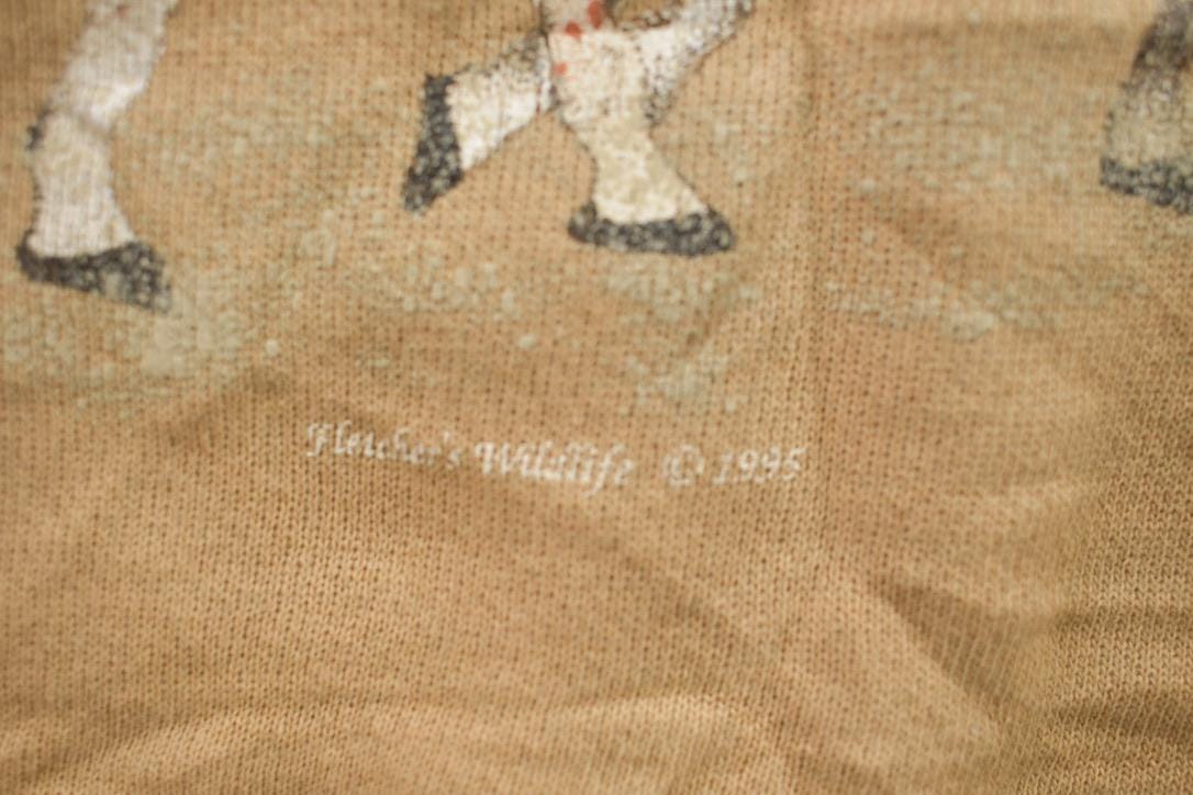 Vintage 1995 Giraffe Graphic Crewneck Sweatshirt