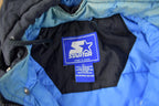 Vintage 1990s University of North Carolina Tar Heels Collegiate NCAA Quarter Zip Starter Jacket