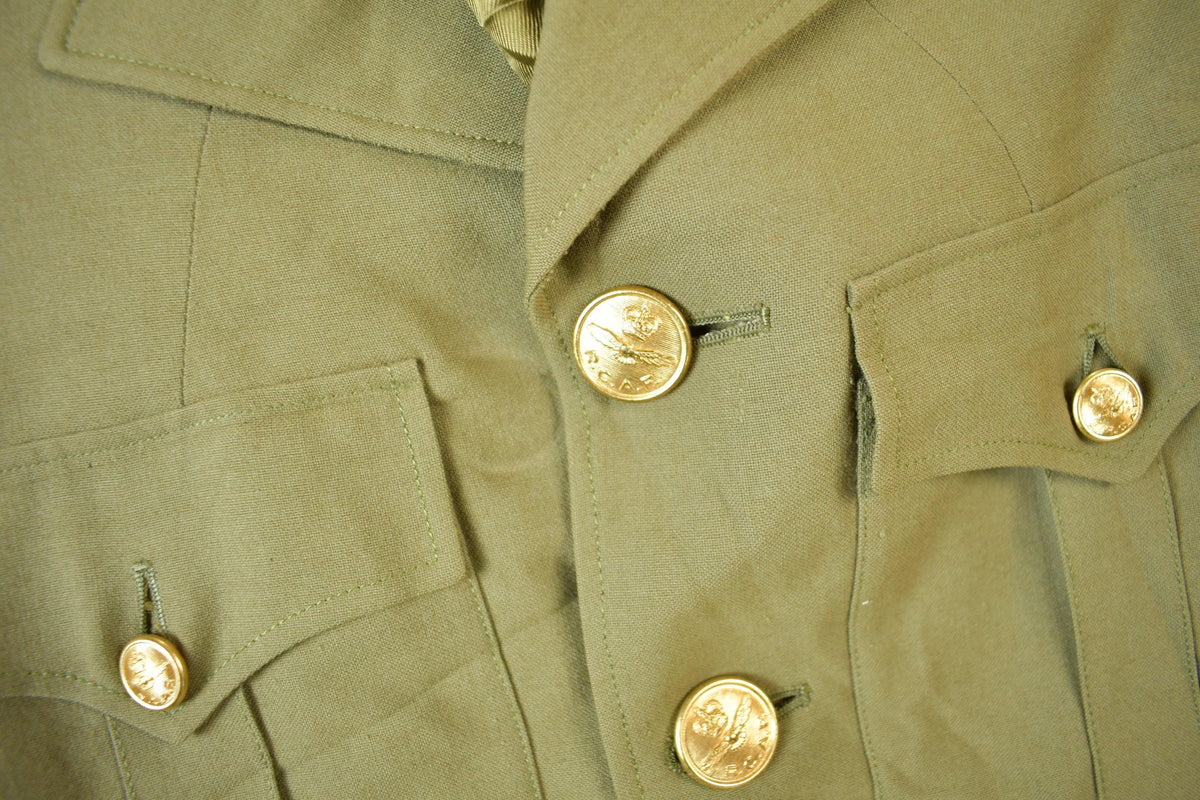 Vintage 1967 Military Summer Mans Coat Size 36