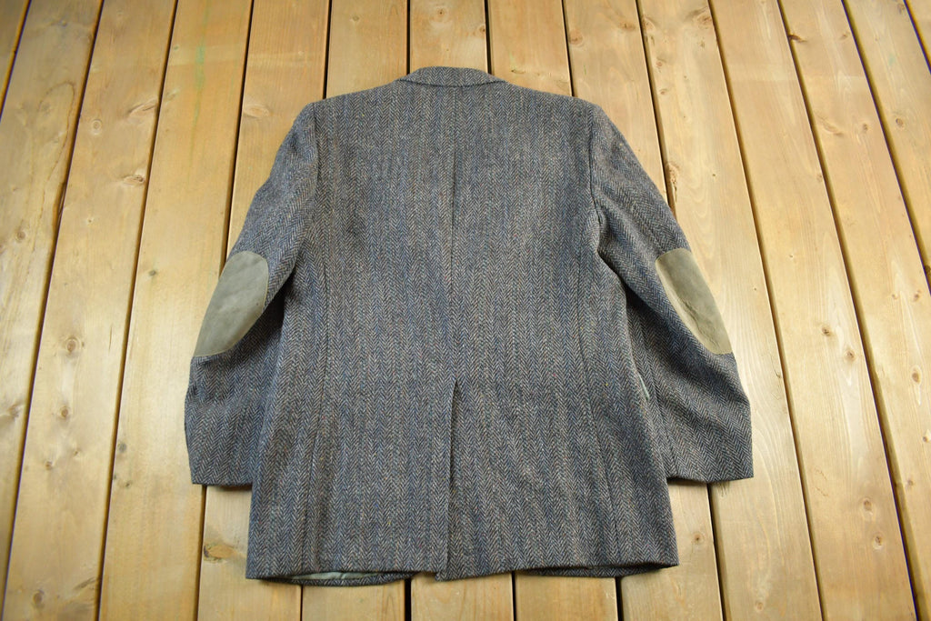 Vintage 1980s Harris Tweed Blazer - Men's Medium - Made In UK
