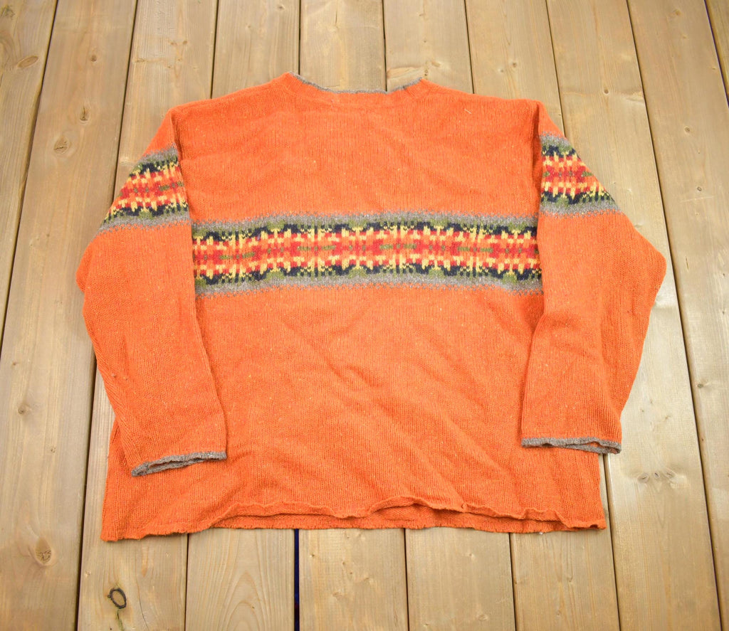 Vintage 1990s Eddie Bauer Knit Crewneck Sweater Made In USA