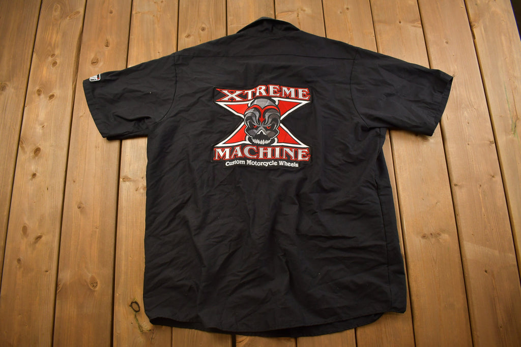 Vintage 1990s Xtreme Machine Graphic Button Up Shirt