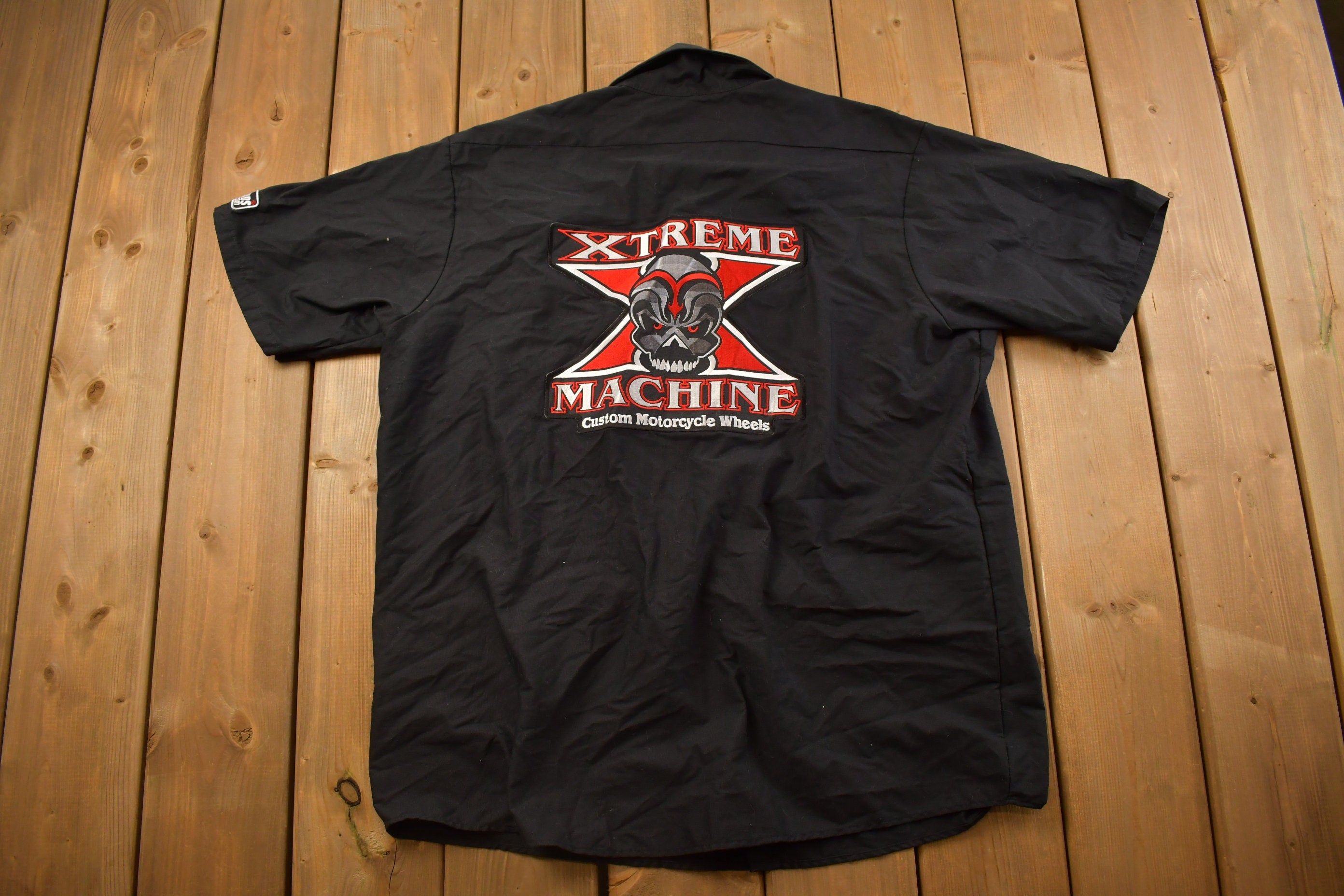 Vintage 1990s Xtreme Machine Graphic Button Up Shirt