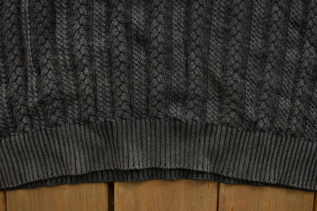 Vintage 1990s Cable Knit Crewneck Sweater