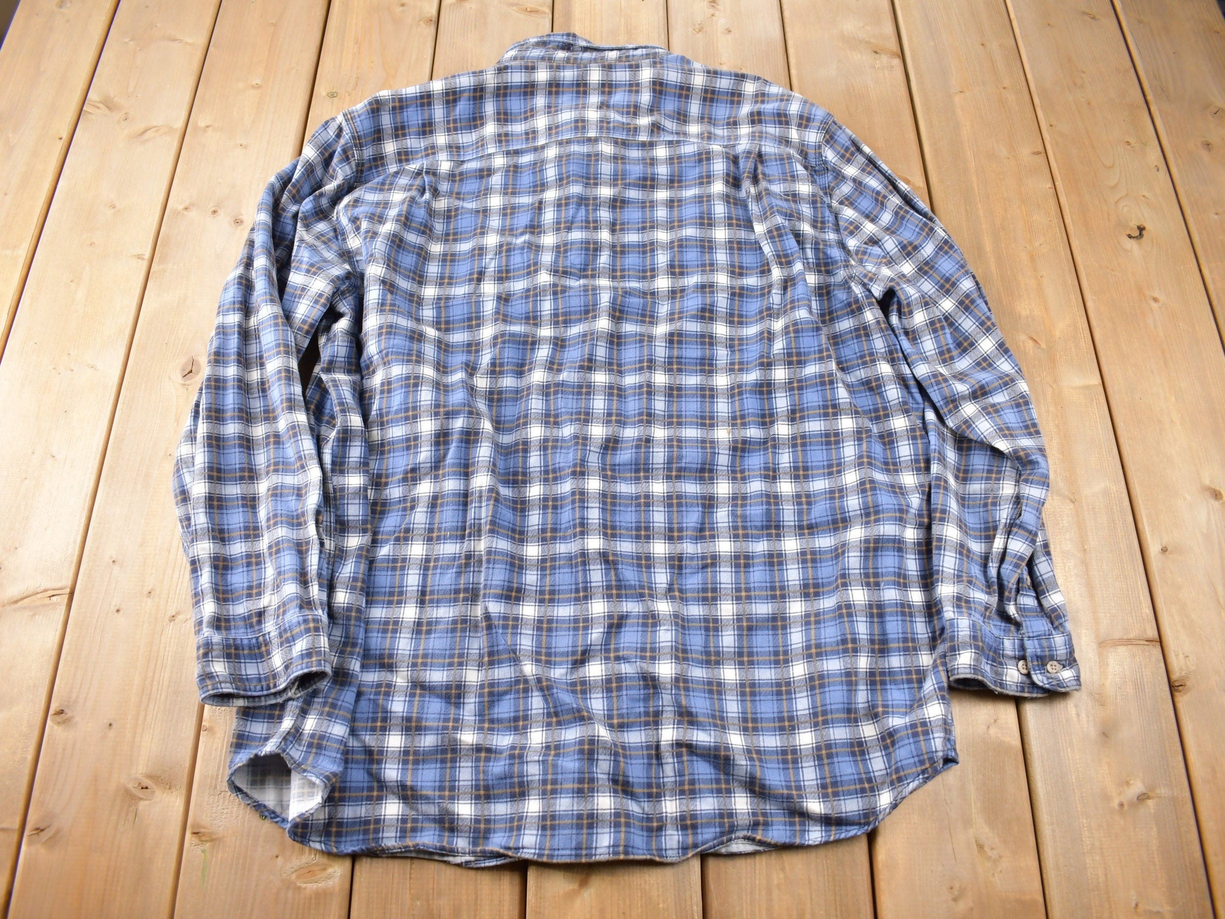 Vintage Y2K Carhartt Flame Resistant Plaid Button Up Flannel Shirt Size 2XL