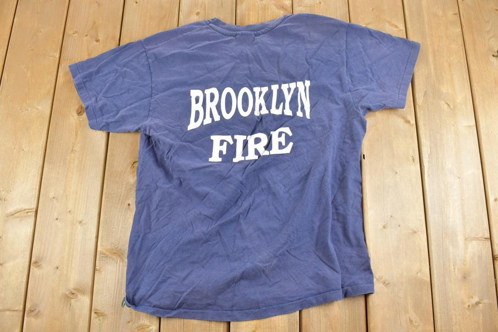 Vintage 1990s Brooklyn Ohio Fire Souvenir T-Shirt