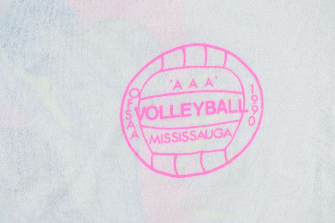 Vintage 1990 Ofsaa Volleyball Mississauga Single Stitch T-Shirt