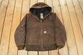 Vintage 1990s Carhartt Hooded Jacket Women's Small