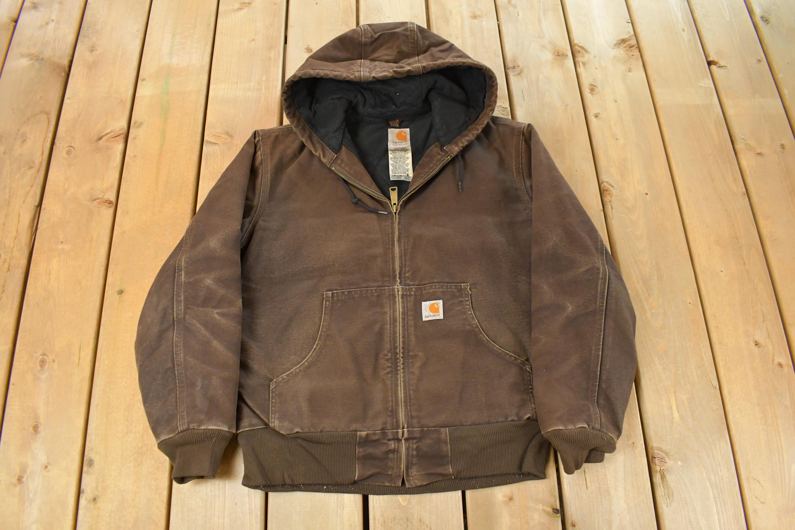 Vintage 1990s Carhartt Hooded Jacket Women's Small