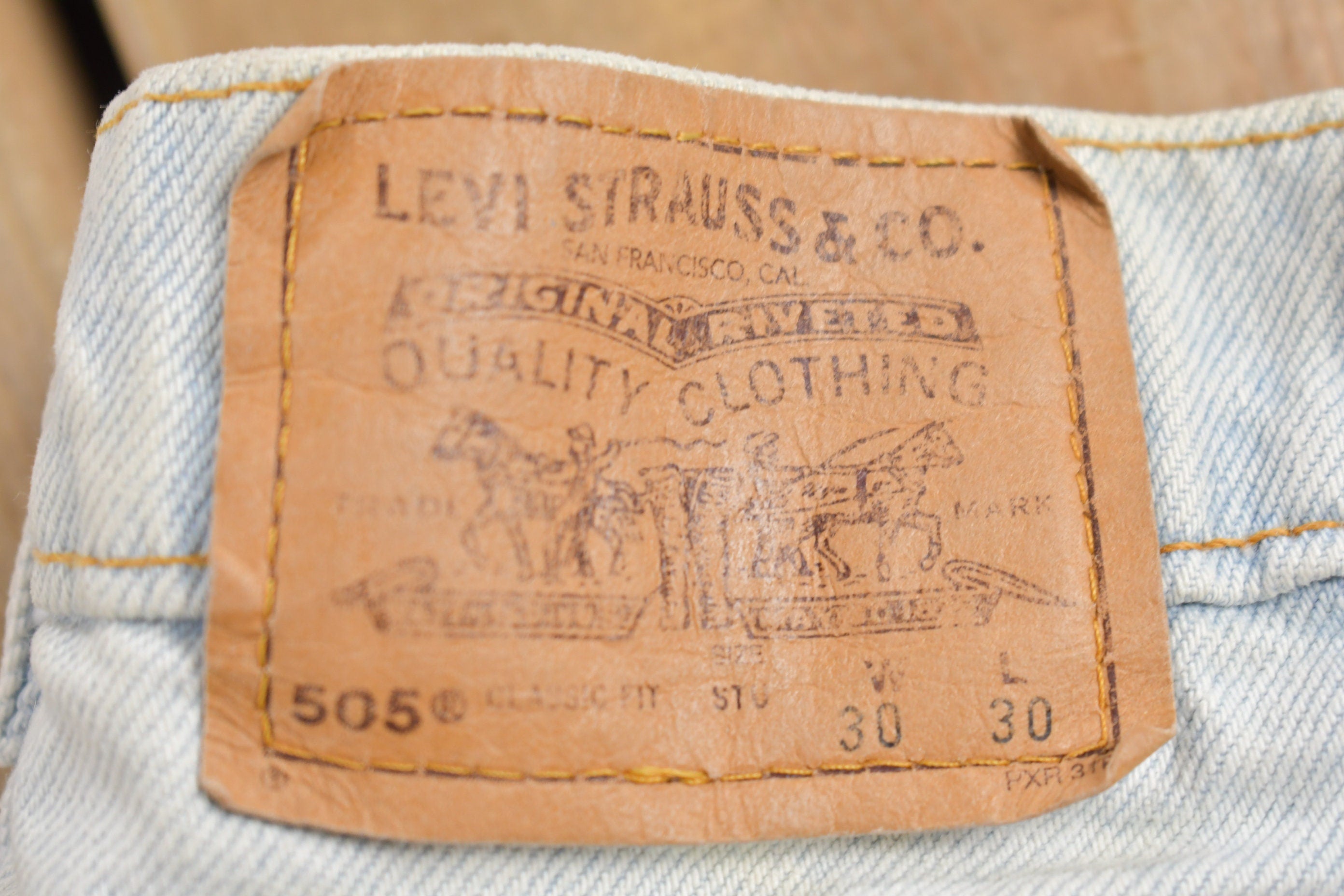 Vintage 1990s Levi's 505 Orange Tab Student Jeans Size 26 x 28