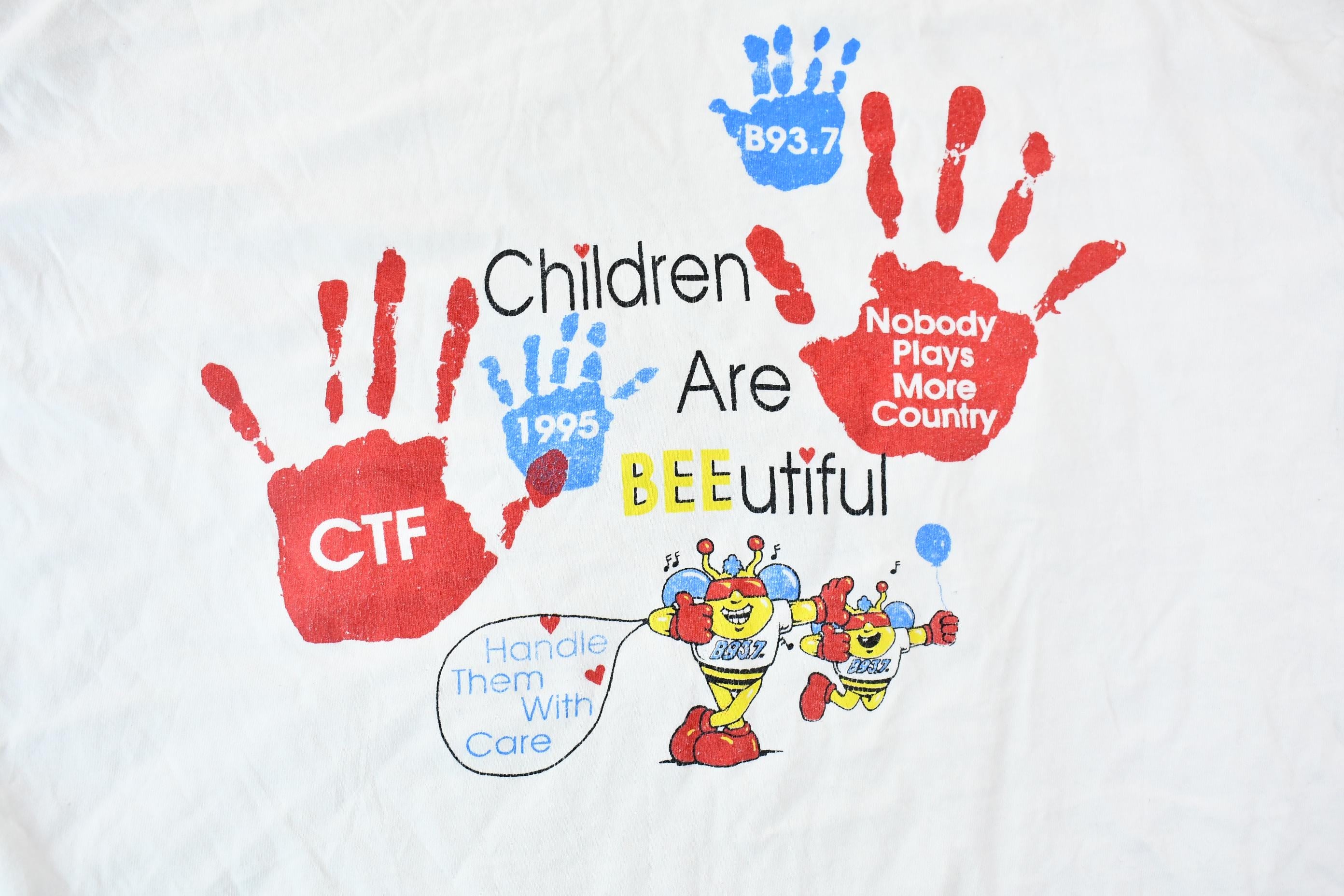 Vintage 1995 Greenville South Carolina B93.7 Children's Trust Fund Single Stitch Graphic T-Shirt