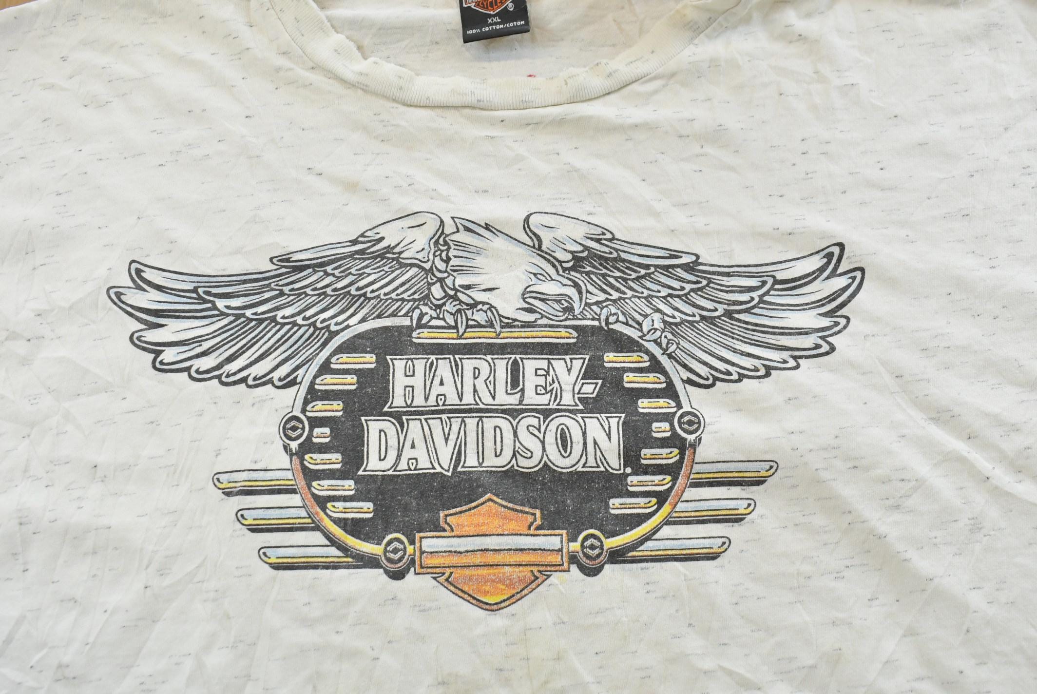Vintage 1990s Harley Davidson Black Hills South Dakota Motorcycles Biker T-Shirt Men's 2XL