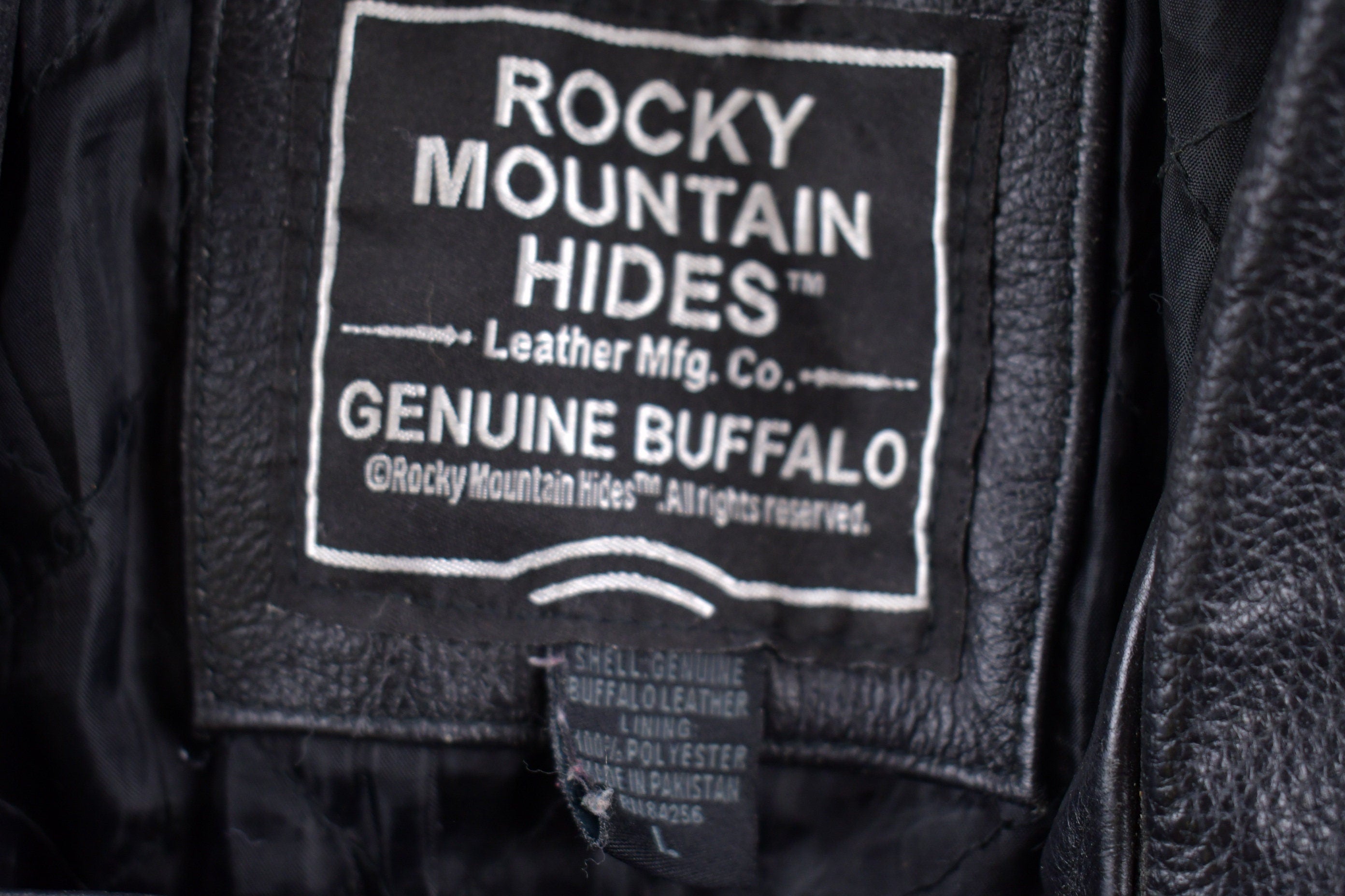 Vintage 1990s Rocky Mountain Hides Leather Jacket