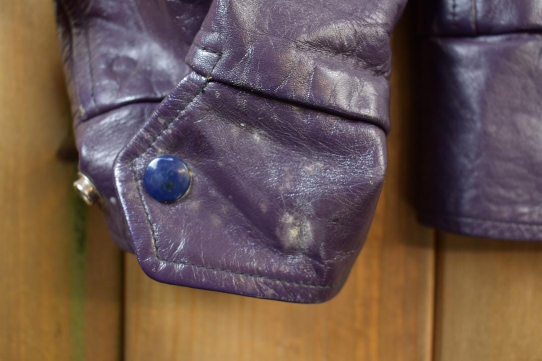 Vintage 1970s Western University Leather Varsity Jacket