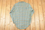 Vintage 1990s Michel Abstract Button Up Shirt Men's L