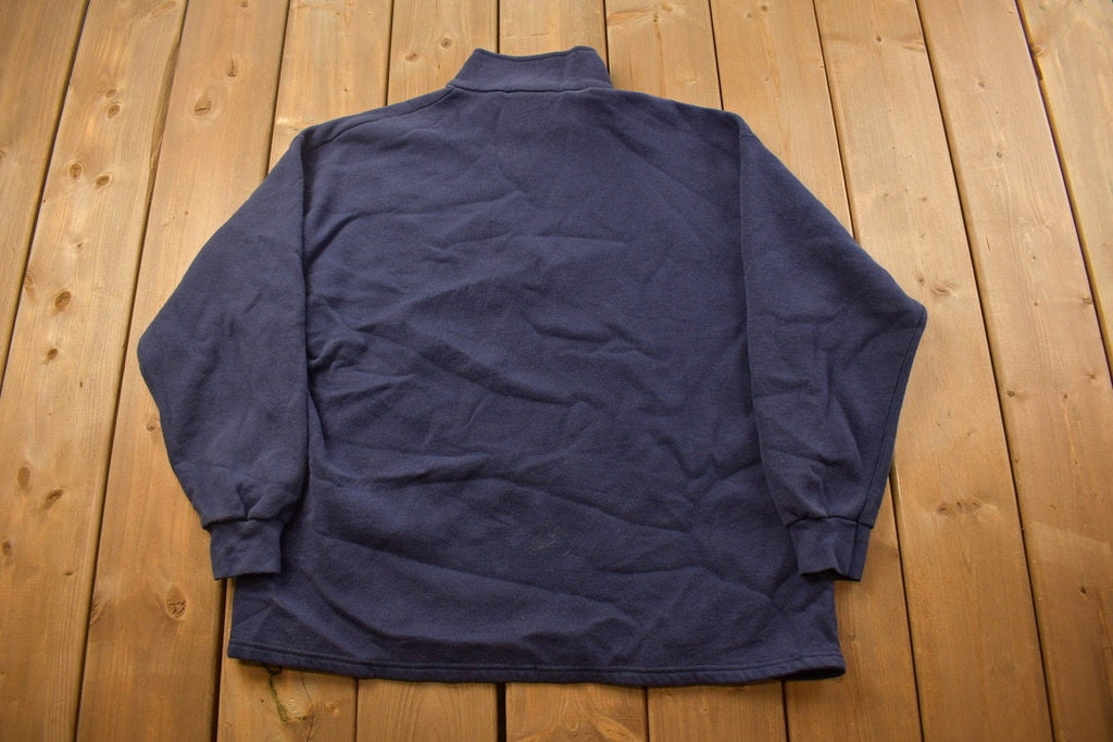 Vintage 1990s Boston Skyline Quarter Zip Sweatshirt