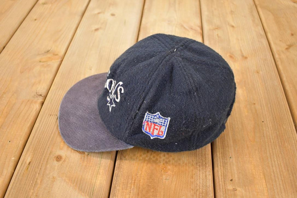 Vintage 1990s Dallas Cowboys NFL Snapback Leather Brim Dad Hat