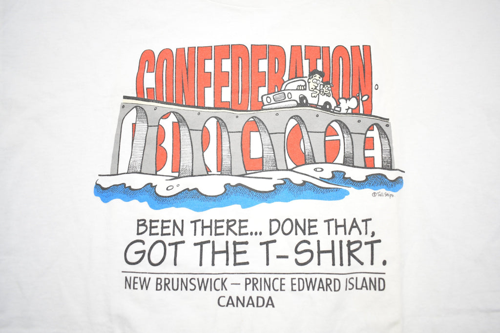 Vintage 1990s Confederation Bridge Souvenir T Shirt
