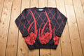 Vintage Knitted Falling Leaves Sweater