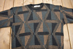 Vintage 1990s Jantzen Geometric Knit Crewneck Sweater