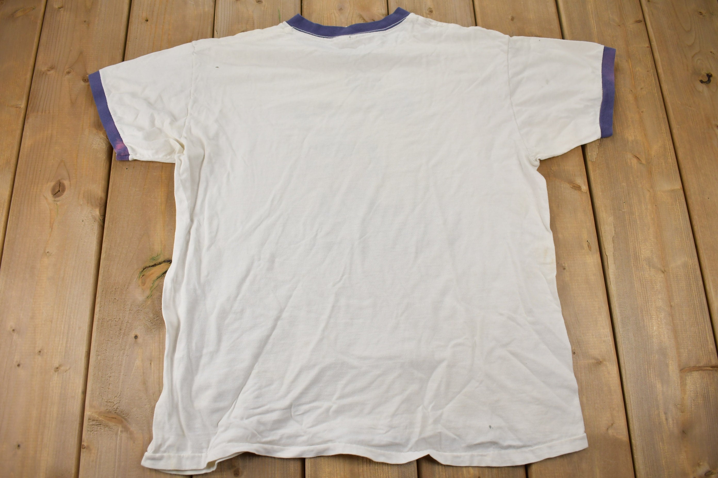 Vintage 1980s Walt Disney Mickey Mouse Ringer T-Shirt 80s Tee Vintage Ringer Tee