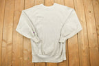 Vintage 1990s Distressed Grey Michigan State University Champion Crewneck Sweatshirt  NCAA  Americana  Sportswear  Athleisure  Gym