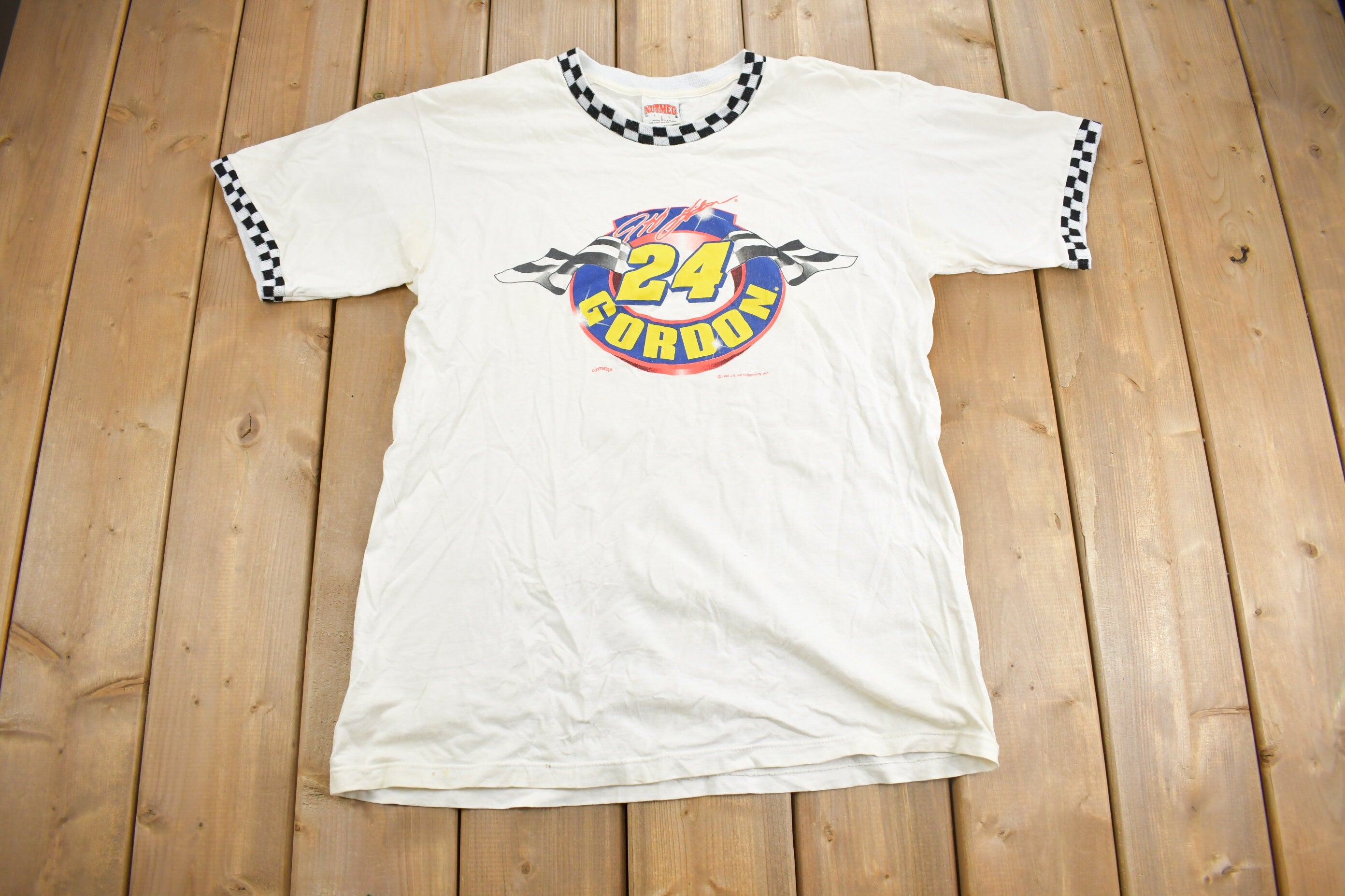 Vintage 1996 Jeff Gordon NASCAR Ringer T-Shirt