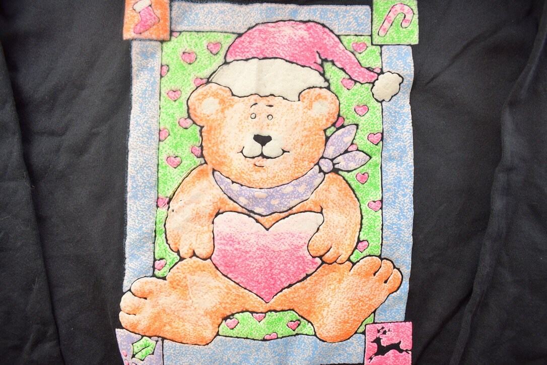 Vintage 1989 Cute Teddybear Crewneck Sweatshirt