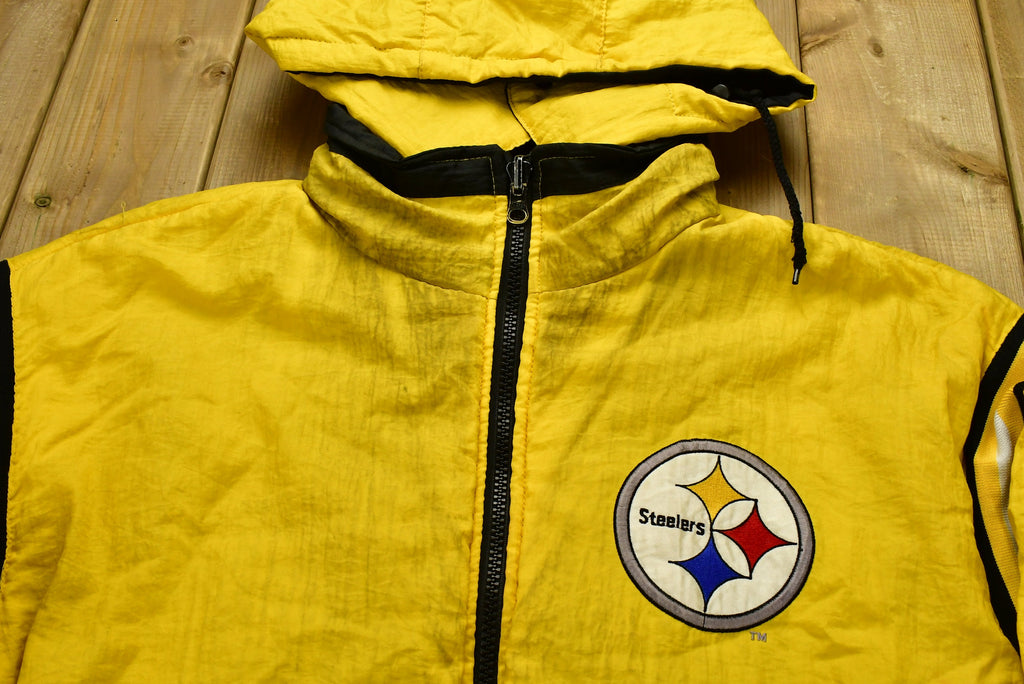 Vintage 1990s Pittsburgh Steelers NFL Pro Player Reversible Jacket