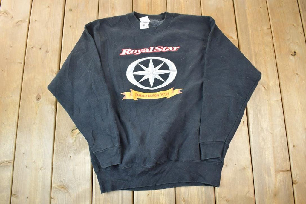 Vintage 1990s Yamaha Motorcycles Royal Star Heavy Cotton Crewneck Sweatshirt