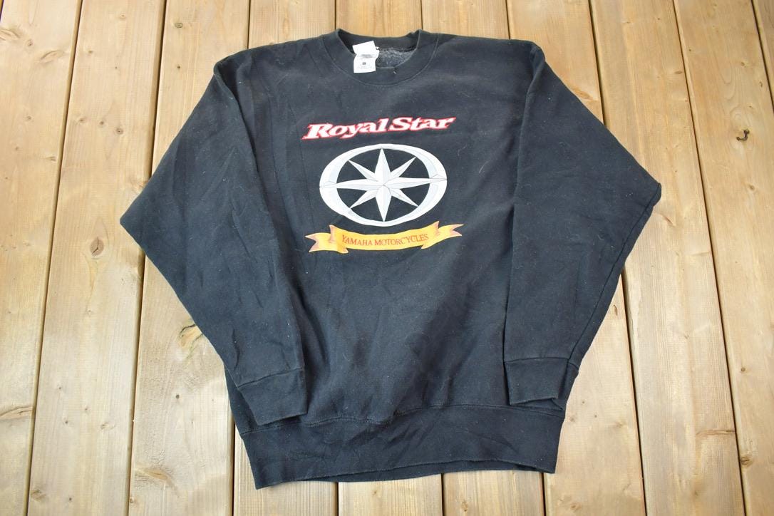 Vintage 1990s Yamaha Motorcycles Royal Star Heavy Cotton Crewneck Sweatshirt