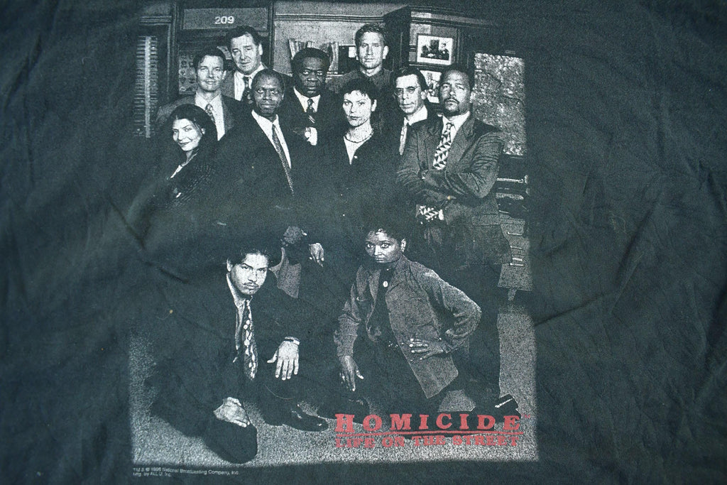 Vintage 1998 Homicide Life of the Street TV Promo T-Shirt Men's 2XL
