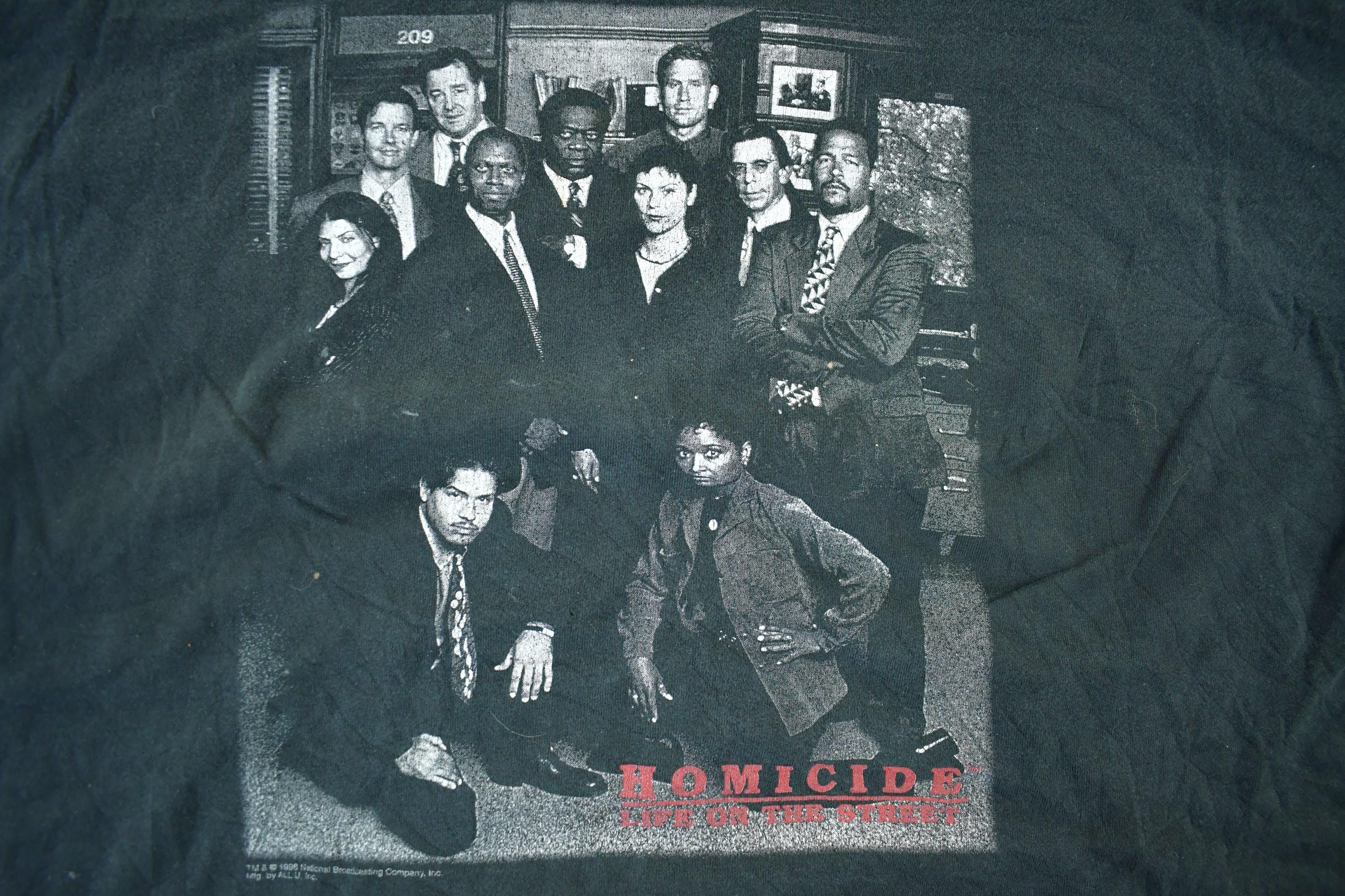Vintage 1998 Homicide Life of the Street TV Promo T-Shirt Men's 2XL